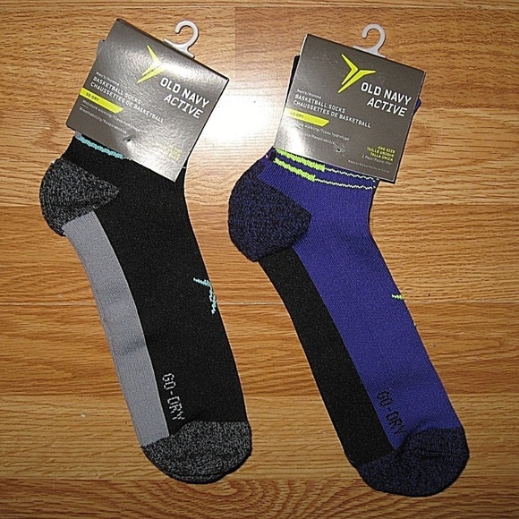 navy basketball socks